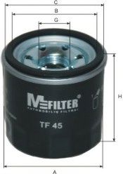 TF 45 MFILTER Lubrication Oil Filter