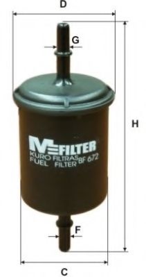 BF 672 MFILTER Топливный фильтр