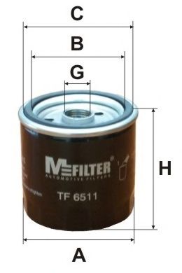 TF 6511 MFILTER Lubrication Oil Filter