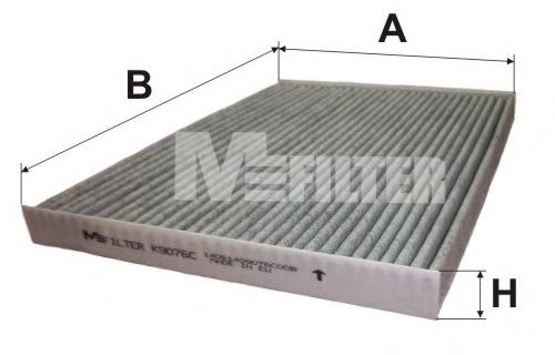 K 9076C MFILTER Heating / Ventilation Filter, interior air