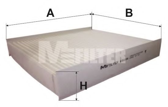 K 9104 MFILTER Heating / Ventilation Filter, interior air