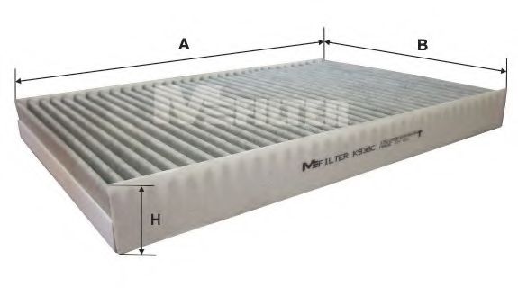 K 936C MFILTER Heating / Ventilation Filter, interior air