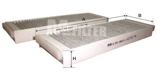 K 987C-2 MFILTER Heating / Ventilation Filter, interior air