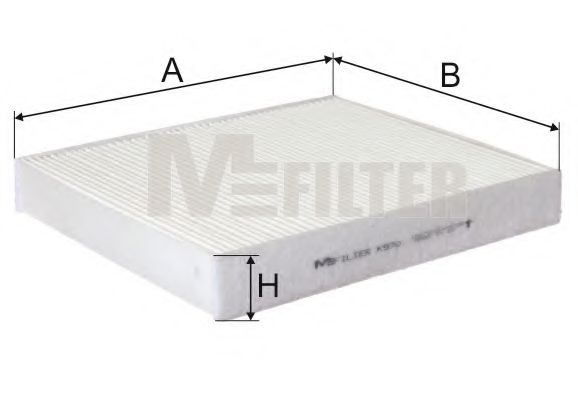 K 970 MFILTER Heating / Ventilation Filter, interior air