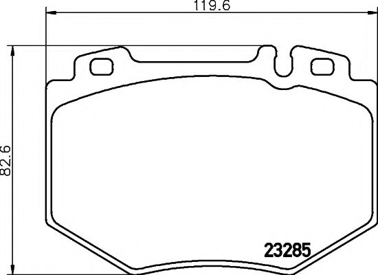 8DB 355 011-831 HELLA+PAGID Brake Pad Set, disc brake