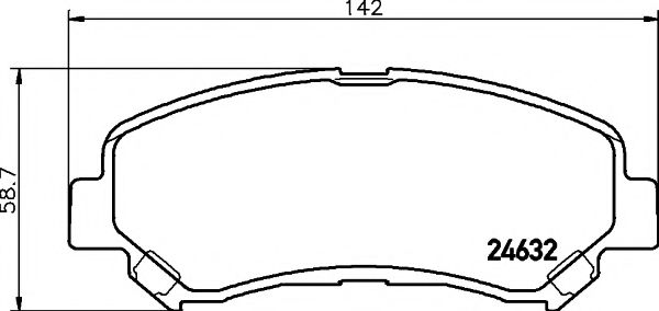 8DB 355 013-781 HELLA+PAGID Brake Pad Set, disc brake