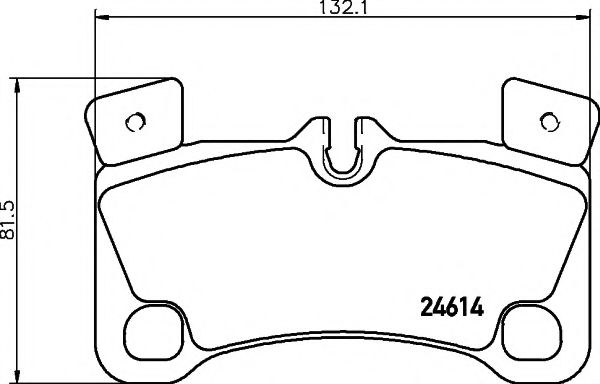 8DB 355 014-631 HELLA+PAGID Brake Pad Set, disc brake