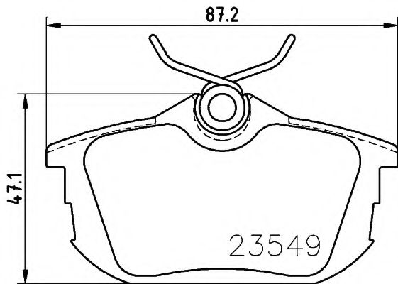8DB 355 018-271 HELLA+PAGID Brake System Brake Pad Set, disc brake