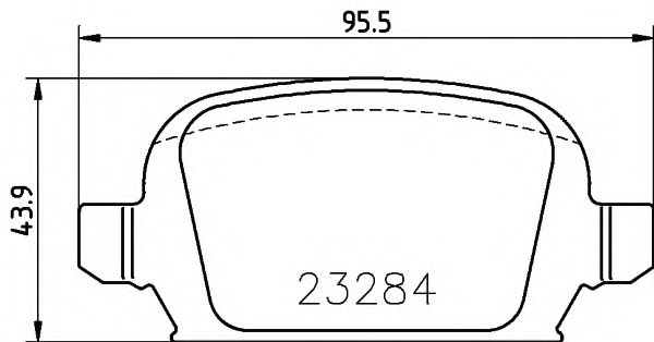 8DB 355 018-641 HELLA+PAGID Bremsanlage Bremsbelagsatz, Scheibenbremse