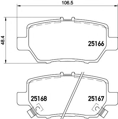 8DB 355 019-561 HELLA+PAGID Brake Pad Set, disc brake