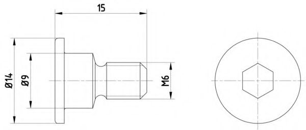 8DZ 355 209-011 HELLA+PAGID Болт, диск тормозного механизма
