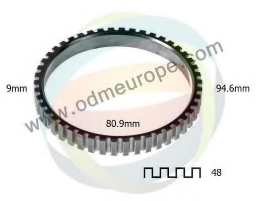 26-000001 ODM-MULTIPARTS Brake System Sensor Ring, ABS