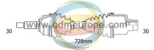 18-143040 ODM-MULTIPARTS Antriebswelle