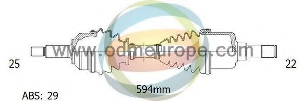 18161051 ODM-MULTIPARTS Antriebswelle