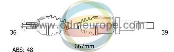 18-152241 ODM-MULTIPARTS Antriebswelle