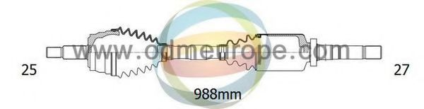 18-142080 ODM-MULTIPARTS Drive Shaft