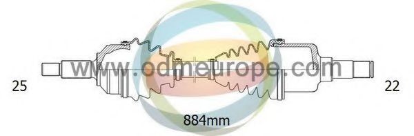 18-302020 ODM-MULTIPARTS Antriebswelle