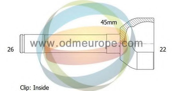 12-300709 ODM-MULTIPARTS Joint Kit, drive shaft