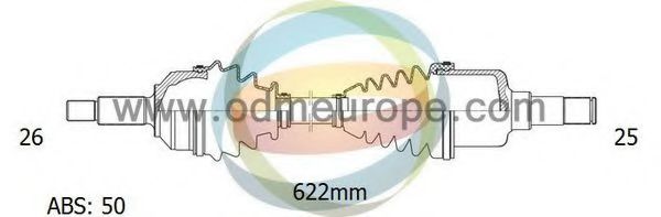 18-042381 ODM-MULTIPARTS Antriebswelle