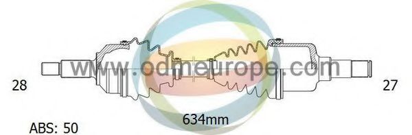 18-042391 ODM-MULTIPARTS Antriebswelle