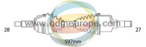 18-041040 ODM-MULTIPARTS Antriebswelle