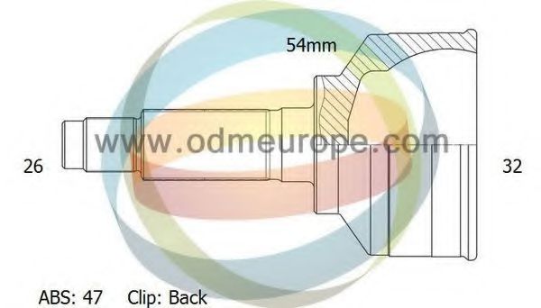 12-221680 ODM-MULTIPARTS Sensor Ring, ABS