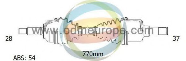 18-161111 ODM-MULTIPARTS Antriebswelle