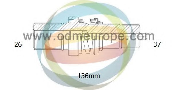 16-210010 ODM-MULTIPARTS Radantrieb Steckwelle, Differential