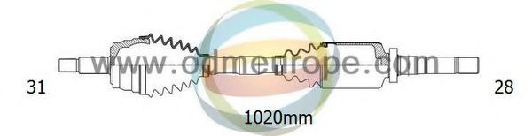 18-272390 ODM-MULTIPARTS Antriebswelle