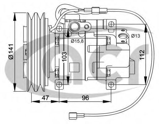 134626R ACR Air Conditioning Compressor, air conditioning