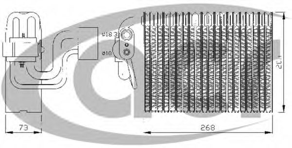 310129 ACR Radiator, engine cooling
