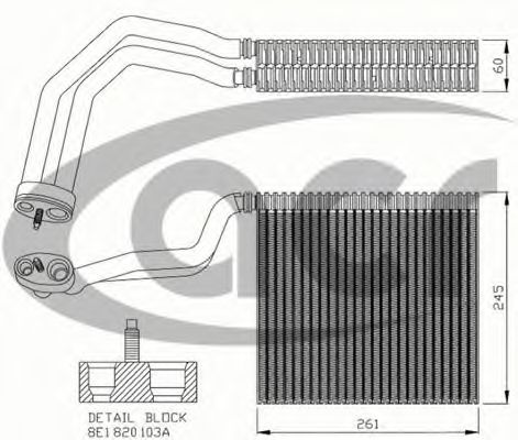 310169 ACR Radiator, engine cooling
