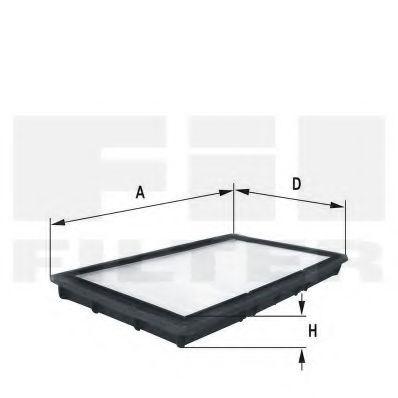 HC 7164 FIL+FILTER Heating / Ventilation Filter, interior air