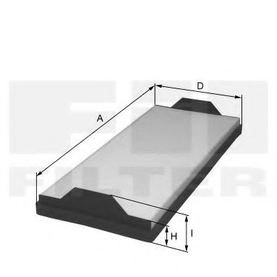 HC 7118 FIL+FILTER Heating / Ventilation Filter, interior air