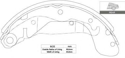 2115 RB GOODWILL Brake System Brake Pad Set, disc brake