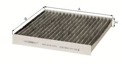 AG 413 CFC GOODWILL Filter, interior air