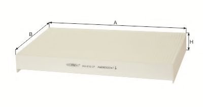 AG 416 CF GOODWILL Heating / Ventilation Filter, interior air