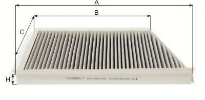 AG 446 CF GOODWILL Heating / Ventilation Filter, interior air