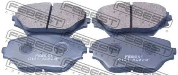 0101-ACA20F FEBEST Brake Pad Set, disc brake