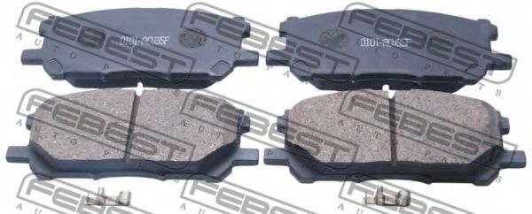 0101-ACU35F FEBEST Brake Pad Set, disc brake