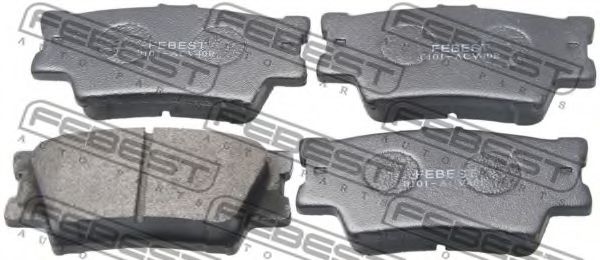 0101-ACV40R FEBEST Brake Pad Set, disc brake