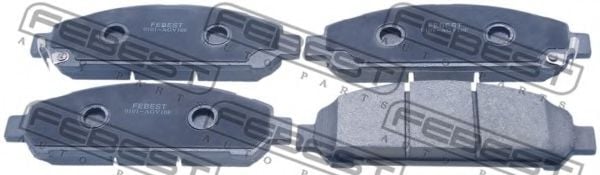 0101-AGV10F FEBEST Brake Pad Set, disc brake