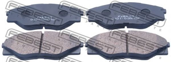 0101-GGN15F FEBEST Brake Pad Set, disc brake