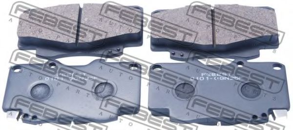 0101-GGN25F FEBEST Brake Pad Set, disc brake