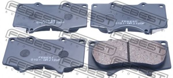 0101-GRJ120F FEBEST Brake System Brake Pad Set, disc brake