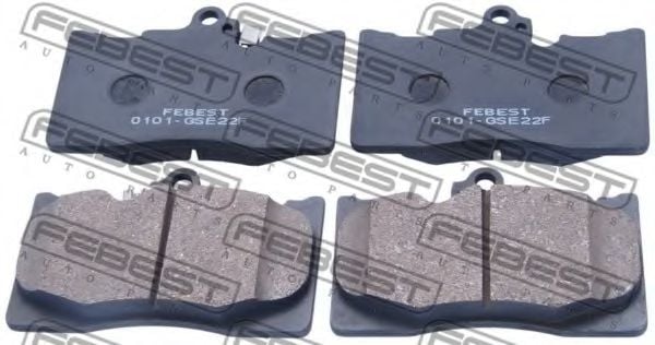 0101-GSE22F FEBEST Brake System Brake Pad Set, disc brake
