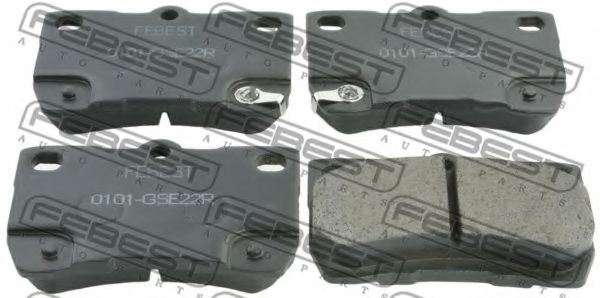 0101-GSE22R FEBEST Brake System Brake Pad Set, disc brake