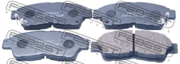 0101-GX100F FEBEST Brake Pad Set, disc brake