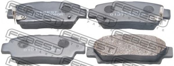 0101-GX90R FEBEST Brake Pad Set, disc brake