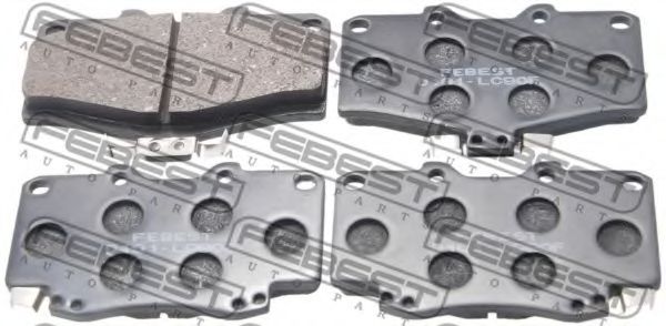 0101-LC90F FEBEST Brake Pad Set, disc brake